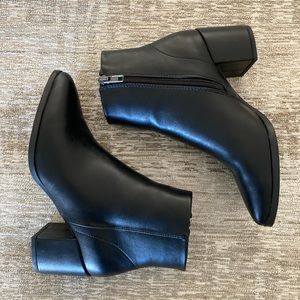 Madden Girl Dafni Black Block Heel Bootie